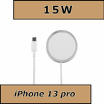 Беспроводное зарядное устройство для Iphone MagSafe Charger (Магсейф), белый, 15 Вт