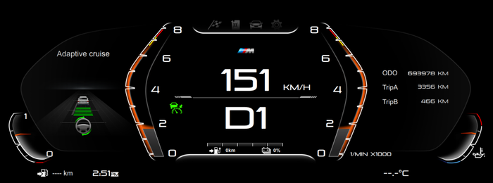Электронная панель приборов BMW 7 серии E65/E66 2004-2008 - RDL с 12.3" QLED экраном