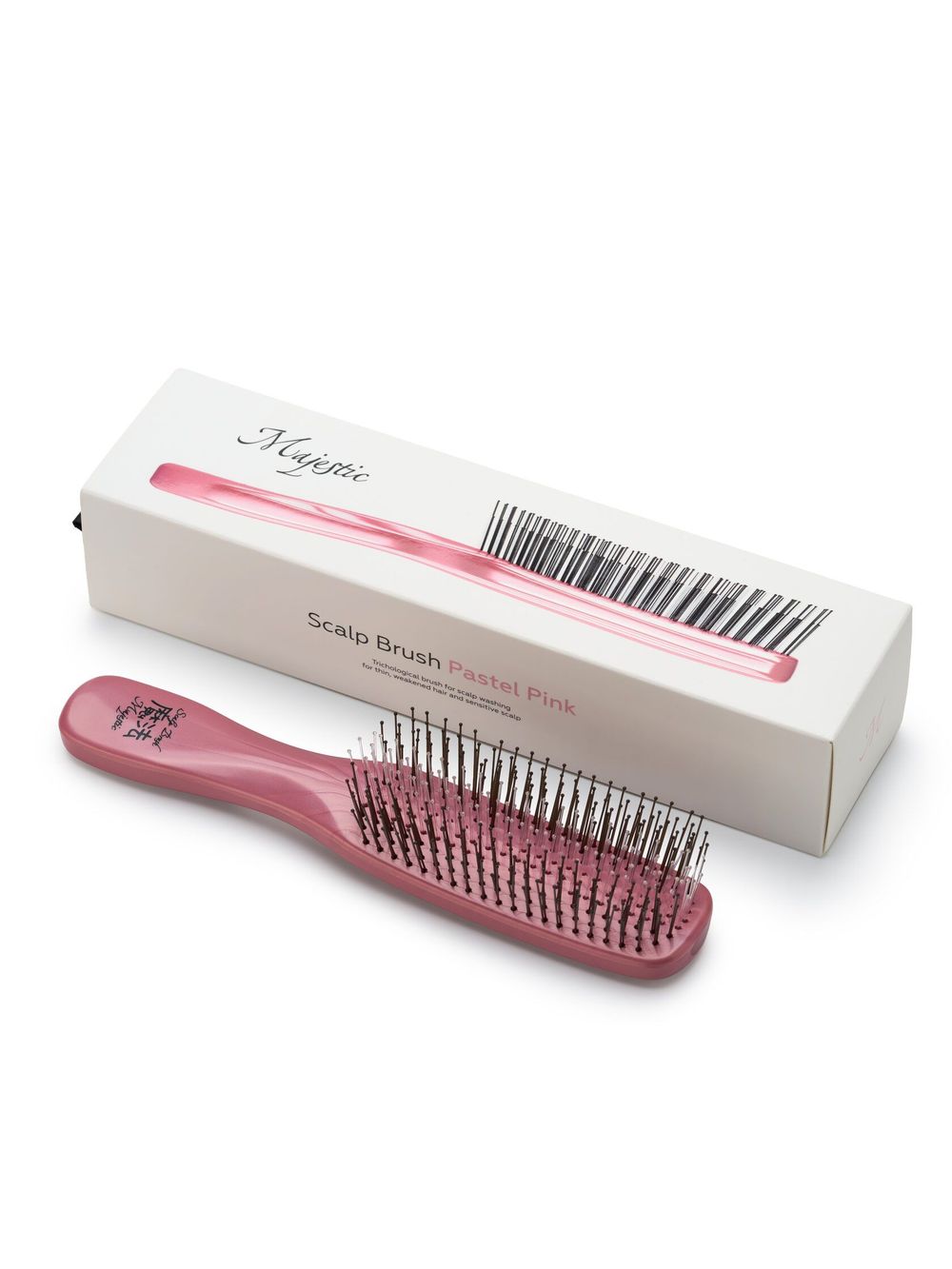 Расческа Majestic Scalp Brush розовый жемчуг