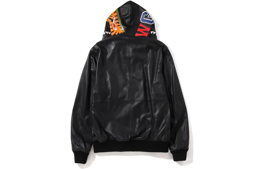 A Bathing Ape Leather Shark Full Zip Куртка