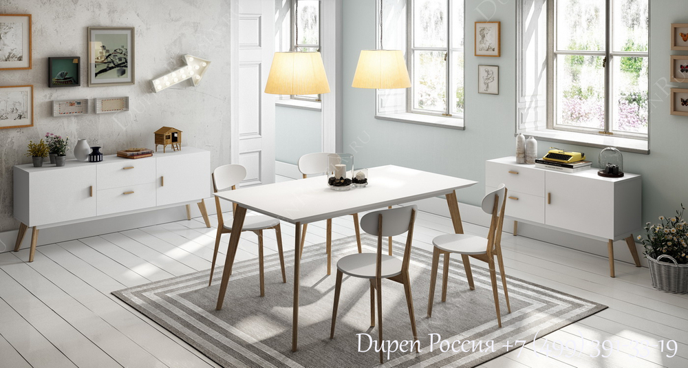 Буфет DUPEN W-901 Белый полуматовый