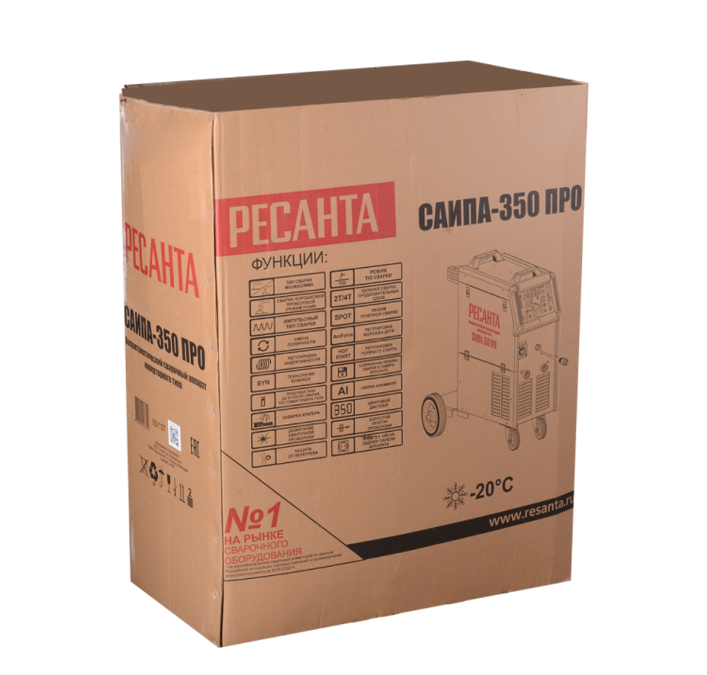 Сварочный полуавтомат Ресанта САИПА-350 ПРО (MIG/MAG)