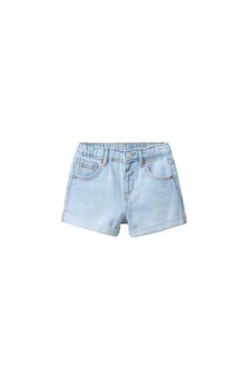 ZARA ДЖИНСОВЫЕ ШОРТЫ MOM FIT, ГОЛУБОЙ