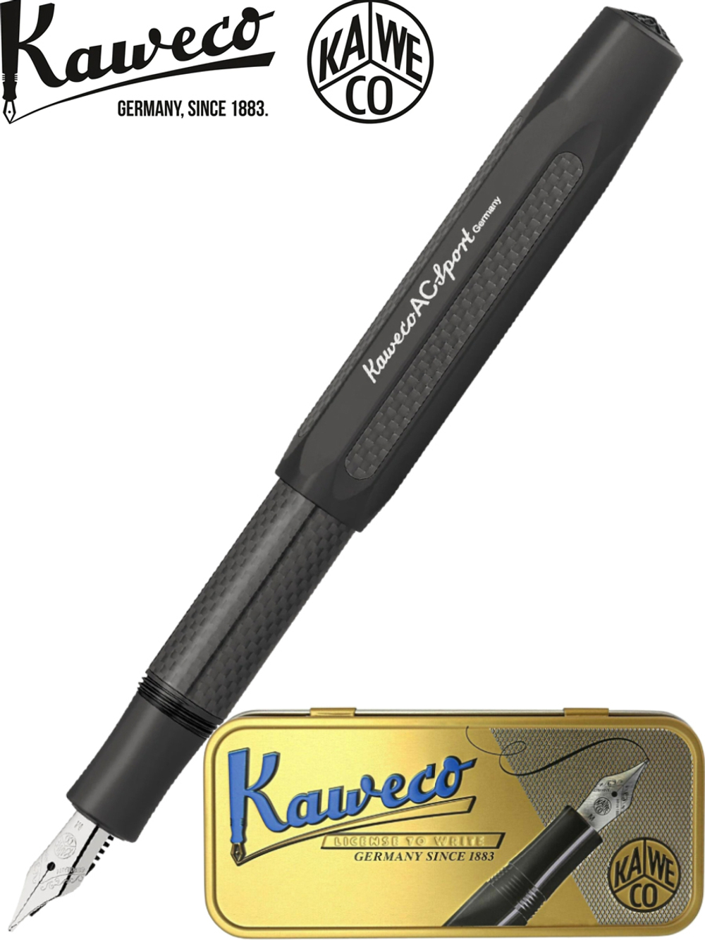 Перьевая ручка Kaweco AC Sport M 0.9мм черный (10002279)
