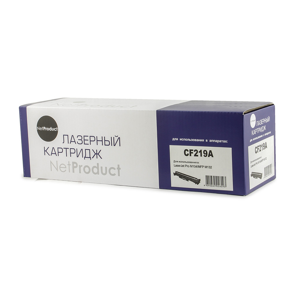 Драм-юнит, фотовал, CF219A для HP LJ Pro M104/MFP M132, NetProduct, 12K