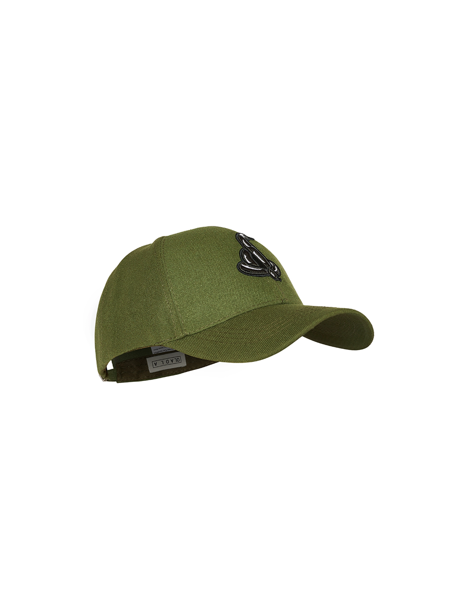 Кепка зеленая с вышивкой ОЛА ОЛА