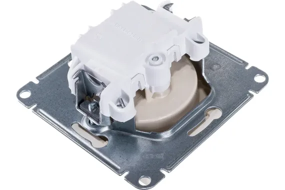 Розетка Systeme Electric ATLASDESIGN без заземления бежевая 35991