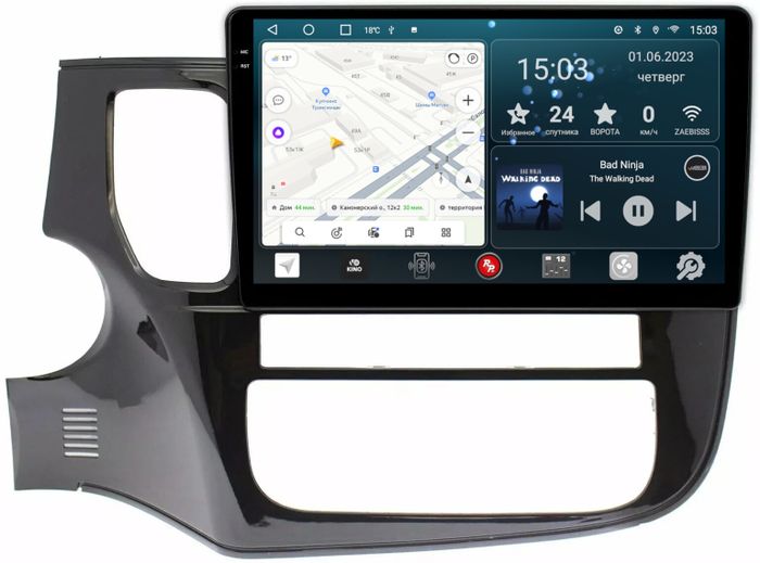 Магнитола для Mitsubishi Outlander 3 2012-2022 - RedPower 156 Android 10, Быстрая, QLED+2K, CarPlay, SIM-слот