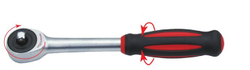 Трещотка 1/4" ротационная, 60 зубов, HANS, 2138G