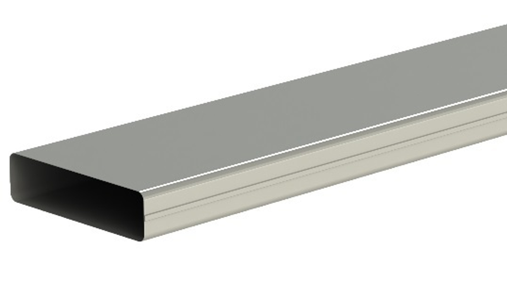 Воздуховод 250х80мм 1,0м F/F QuadroDEC QDP250x80/1.0