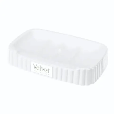 Мыльница VELVET 13,8*8,7*2,5см белый