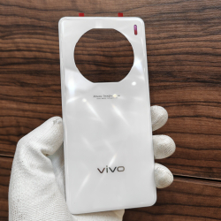 Крышка для Vivo X100S оригинальная без стекла камеры (заднее стекло) цвет: Белый