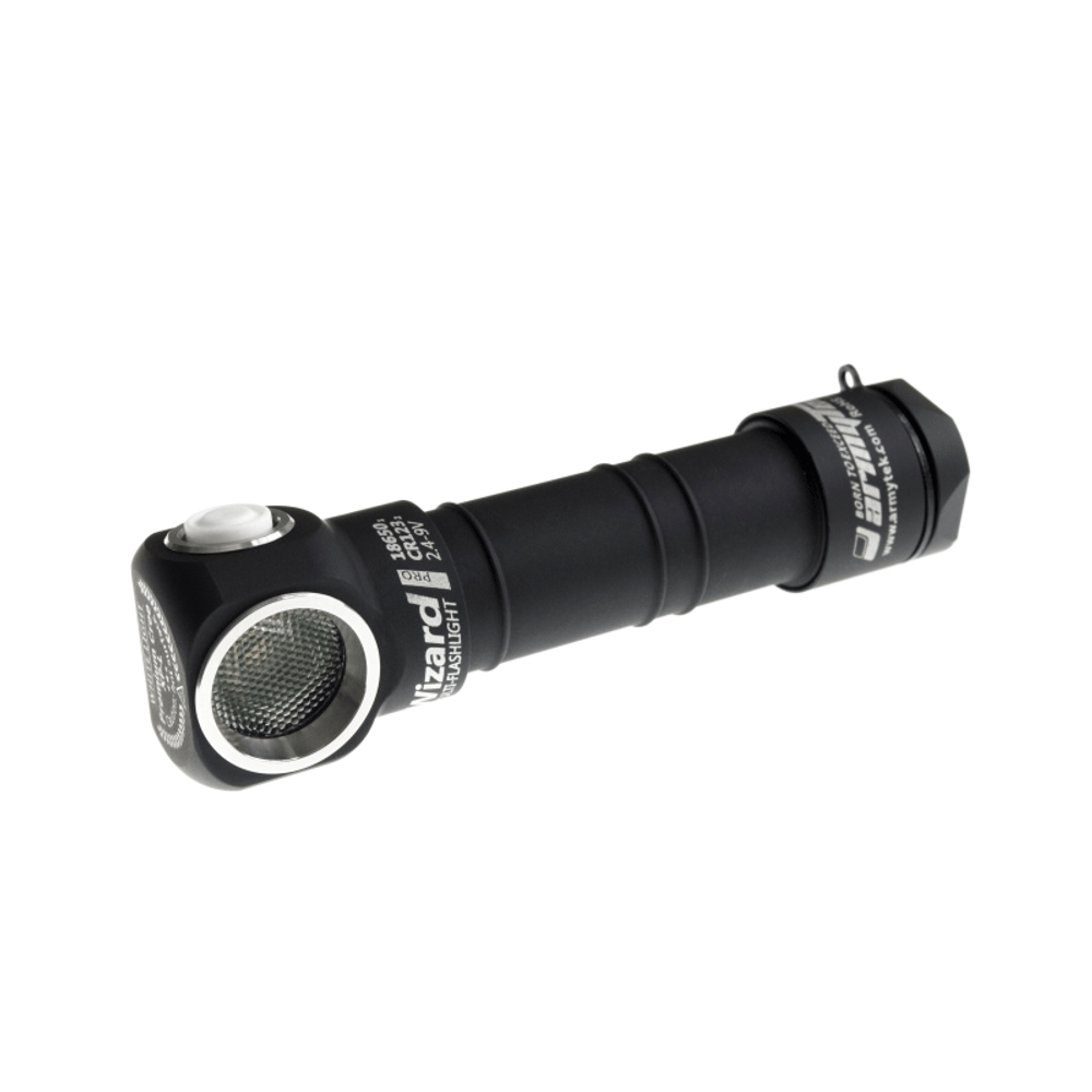 Фонарь Armytek Wizard Pro (Налобый)(Серебро)(Белый свет) XM-L2 1200лм 80м 1х18650 без батареек