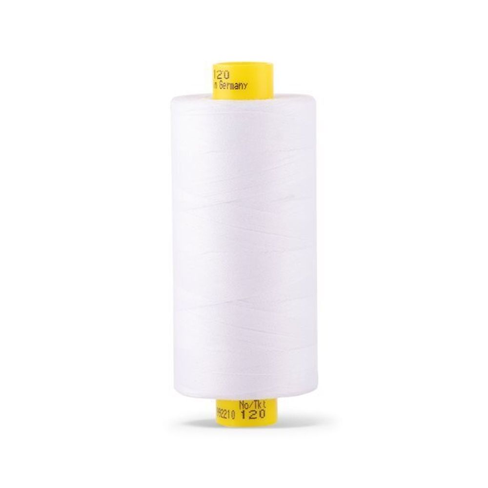 Нитка Gutermann Mara 120 (1000 метров), 1 кат., универсальная | _800 белый (Arta 001)