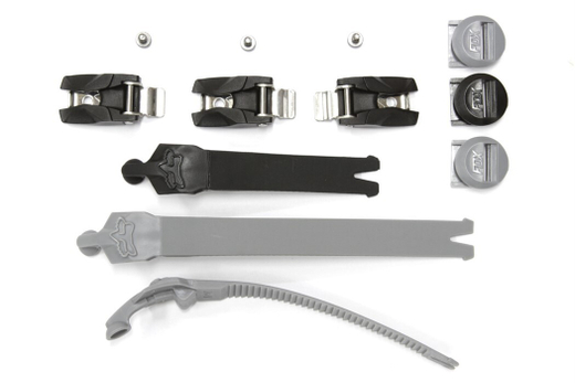 Стрепы к мотоботам Fox Comp-X Strap/Pass/Buckle Kit  (Grey, OS, 2024 (25431-006-OS))