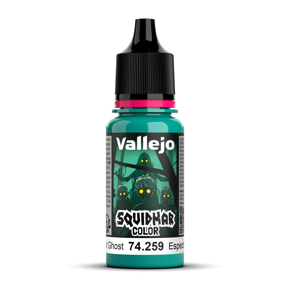 Vallejo Squidmar Color Fluorescent Ghost — флуоресцентная акриловая краска, 18 мл (74.259)