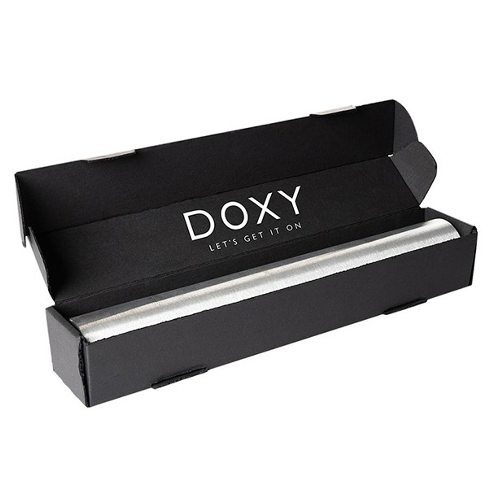 Матово-черный беспроводной вибратор-вонд 28см Doxy Die Cast 3R Massage Wand Matte Black