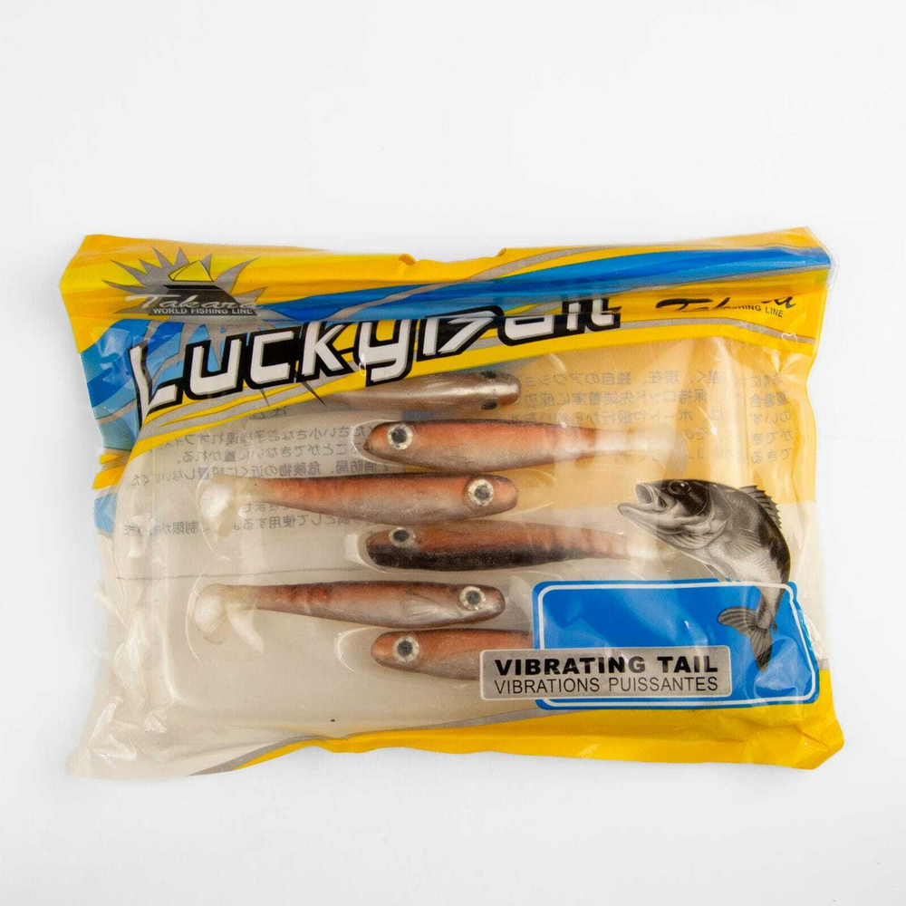 Твистер Takara LuckyBait 5107, 7.5см, 3.6гр (6шт/уп)