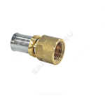 Муфта для МП/PE-X труб латунь пресс Дн 16х3/4" ВР RM109 Giacomini RM109Y043