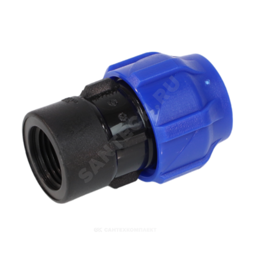 Муфта компрессионная ПЭ Дн 63х2" ВР Ру16 VALFEX 121001263200