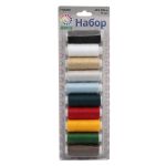 Швейные нитки (набор) 40/2 200 м, ассорти, 10 катушек Astra&Craft, 1