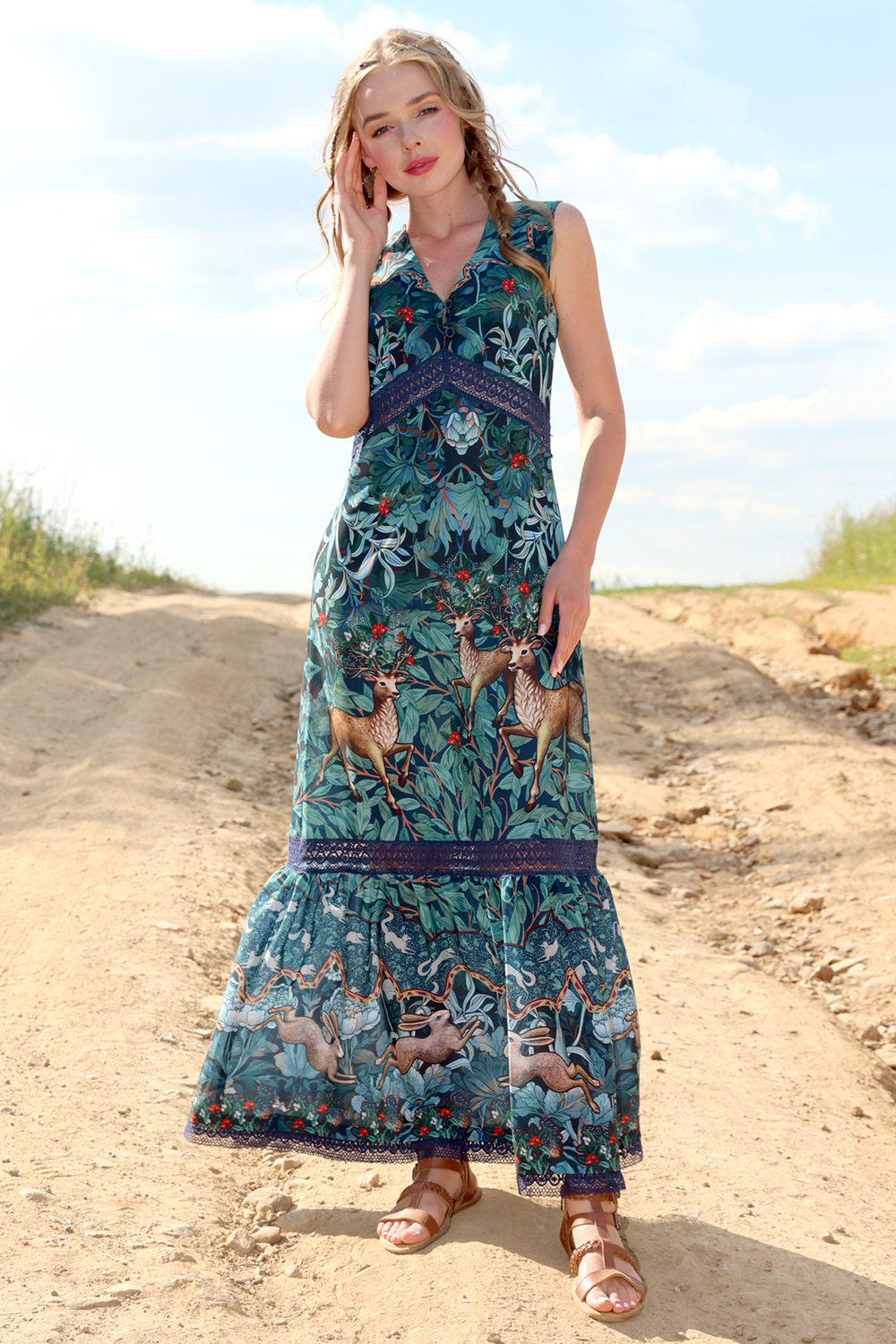 Dress "Frida-24. On the Edge of the Forest (A. Ostrovskaya)"