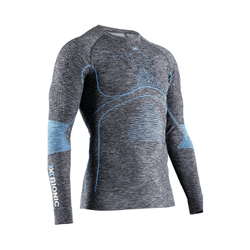 Футболка X-Bionic Energy Accumulator 4.0 Melange Shirt Round Neck Lg Sl Men Dark Grey Melange/Blue