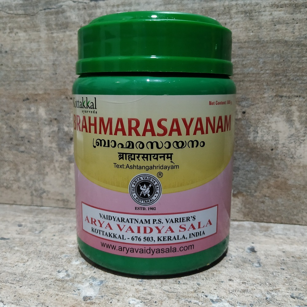Травяной джем Arya Vaidya Sala Kottakkal Brahmarasayanam Брахмарасаянам, 500 г