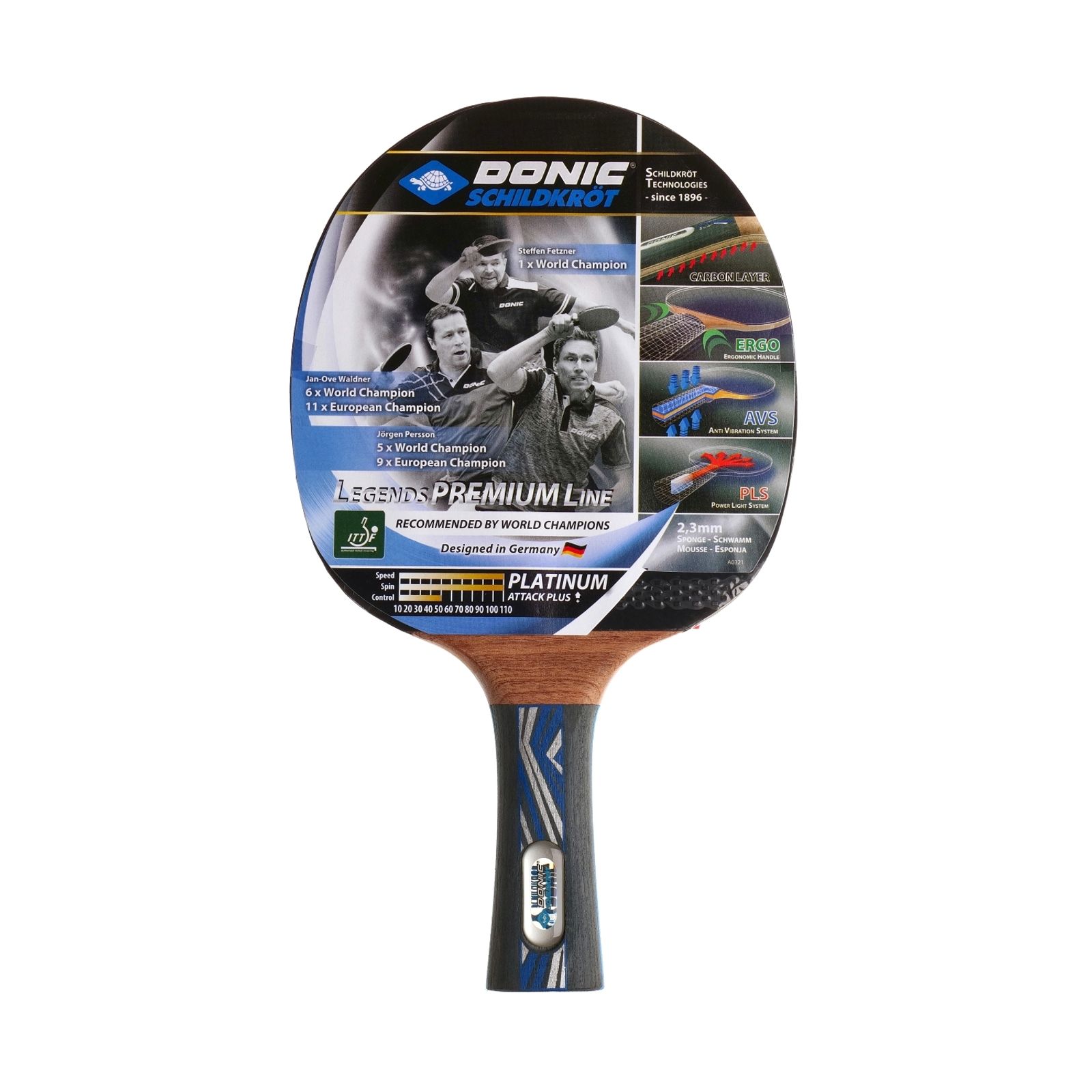 Ракетка DONIC LEGENDS PLATINUM фото №2