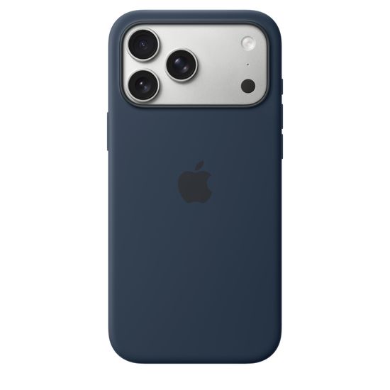 Чехол Silicone Case MagSafe для iPhone 17 Pro Синий
