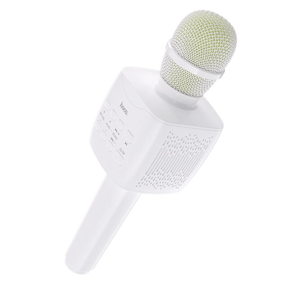 Микрофон для караоке Hoco BK5 BT5.0/1200mAh/6ч/5Вт белый