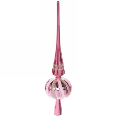 Верхушка на ёлку SHINE «Magic Waves» 33 см, rose pink