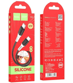 Usb Кабель-зарядка Type-C на Type-C Hoco X82 3A 60W 1м силиконовый черный