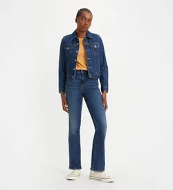 Джинсы женские LEVI'S 725 HIGH RISE BOOTCUT BLUE WAVE DARK