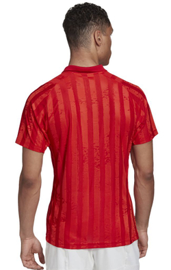 Мужское теннисное поло Adidas Freelift Polo ENG M - scarlet/white