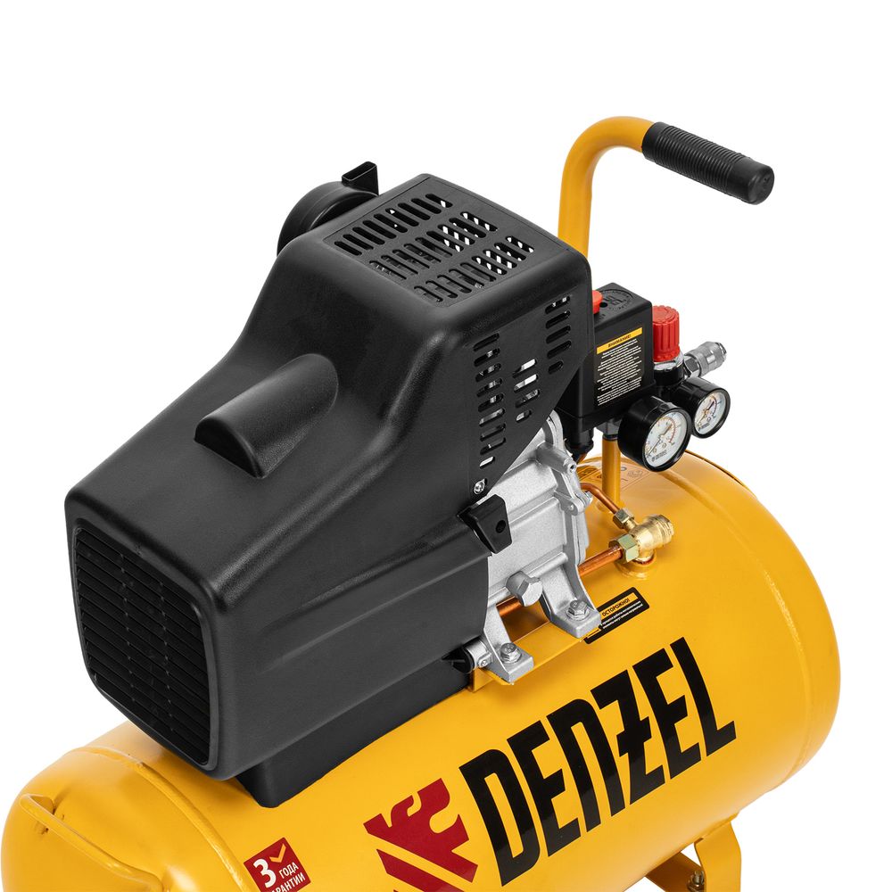 Компрессор масляный воздушный Denzel DC1500/50, 1.5 кВт, 50 л, 220 л/мин, прямой привод