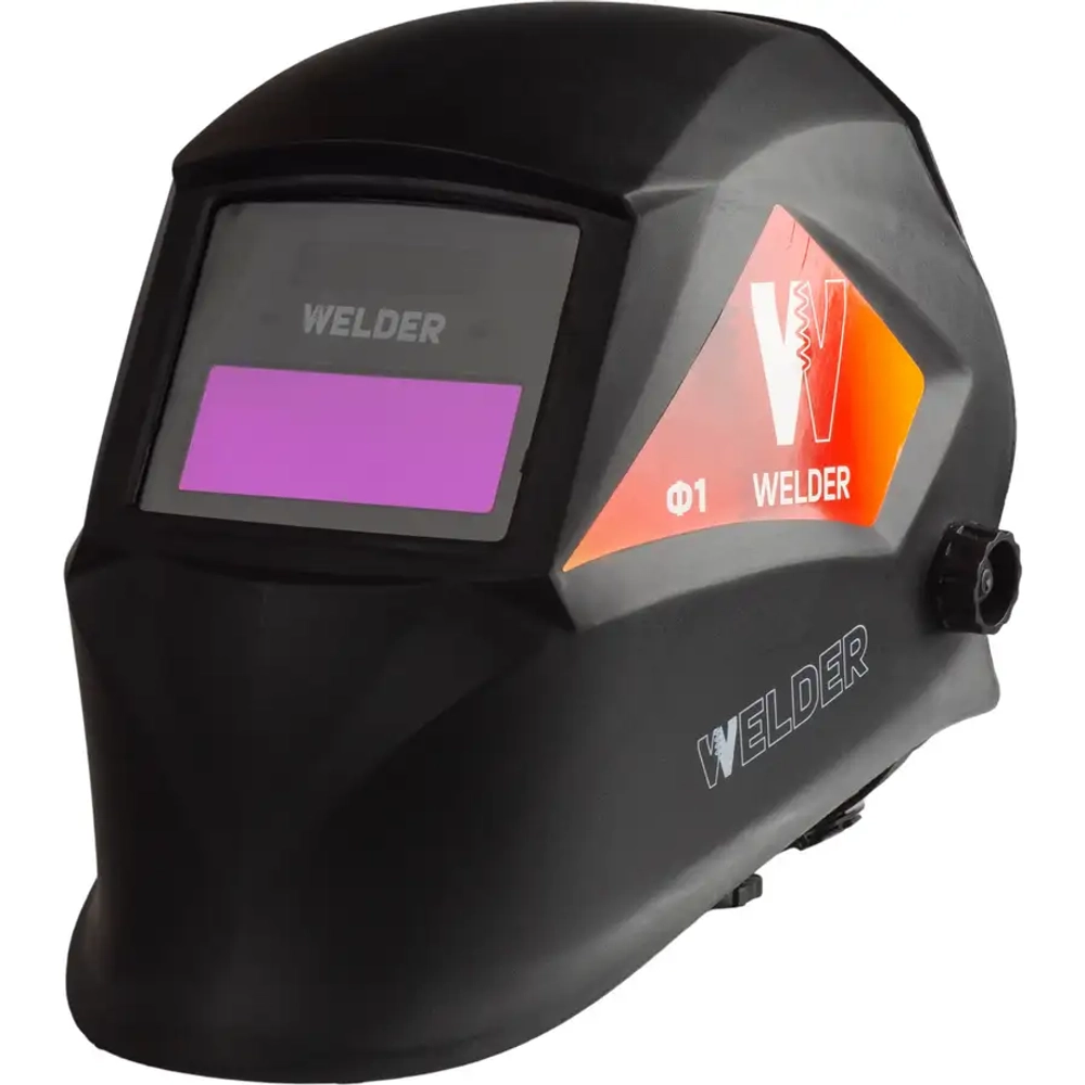 Маска сварочная WELDER PRO Ф1 СБ Хамелеон 90x35 мм, DIN 3/11, в пакете WDP-Ф1-СБ-П
