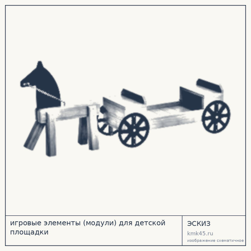 Игровой элемент (модуль) для детской площадки, 258×57×109 см — от 346 000 ₽