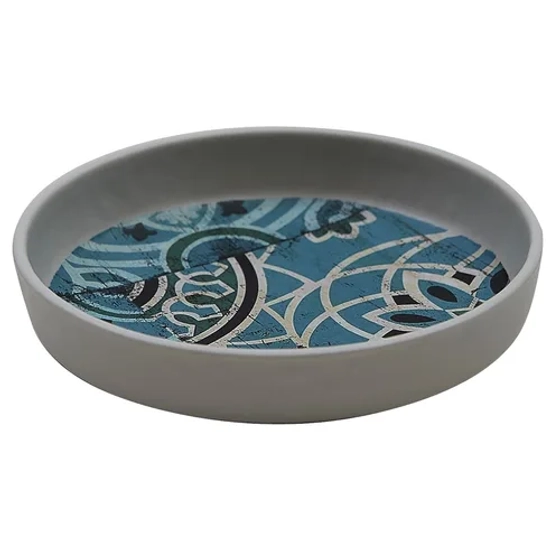 Соусник 175 мл d 12,3 см h2,6 см круглый Damask Blue пластик меламин P.L. Proff Cuisine