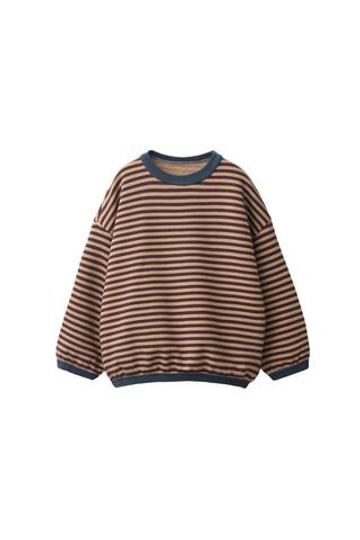 ZARA ТОЛСТОВКА В ПОЛОСКУ, СВЕТЛО-КОРИЧНЕВЫЙ