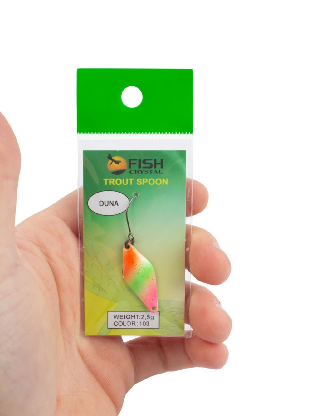 Блесна Fish Crystal DUNA 30 мм 2.5 г на форель цвет 103