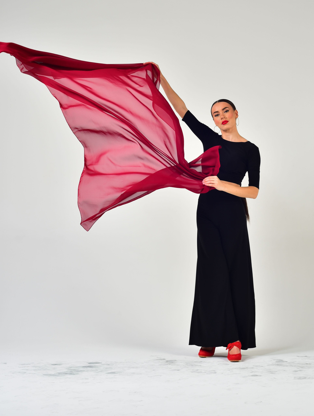 Шаль для восточных танцев Dance Every Wear SM7907 025, бордовый