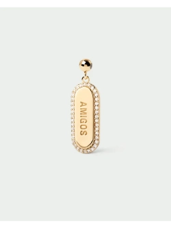Подвеска-шарм Amigos Sparkly серебро 925 пробы покрытое золотом