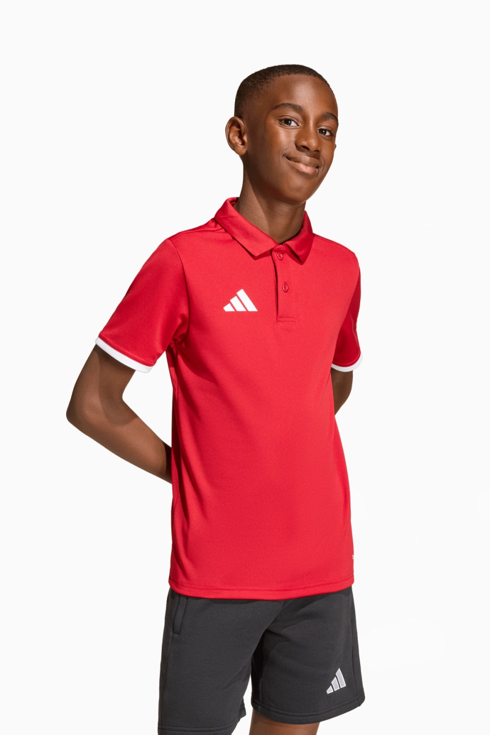 Футболка adidas Entrada 26 Polo Junior - красный
