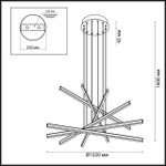 Подвесной светодиодный светильник Odeon Light RUDY 3890/96L