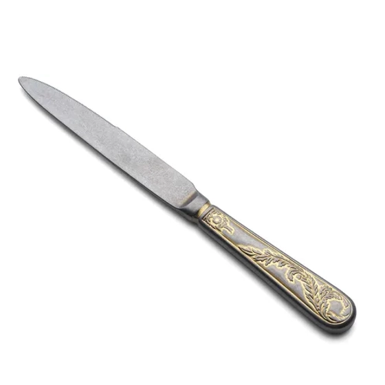 Нож столовый 24,5 см матовый с золотом Lord Vintage Style P.L. Proff Cuisine [12]
