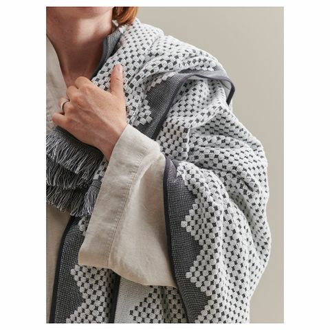 Полотенце IKEA FJALLSTARR (ФЬЯЛЛСТАРР), Серый, 40х70 см