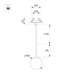 Светильник SP-BEADS-HANG-BUILT-T-R100-8W Warm3000 (BK, 180 deg, 230V) (Arlight, IP20 Металл, 5 лет)