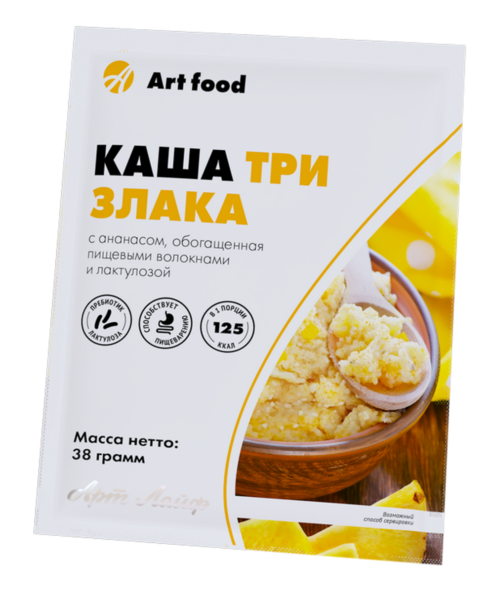 Каша Пшенная с изюмом и воздушной кукурузой, 10 порций Обогащена пшеничными отрубями и лизатами. Без сахара