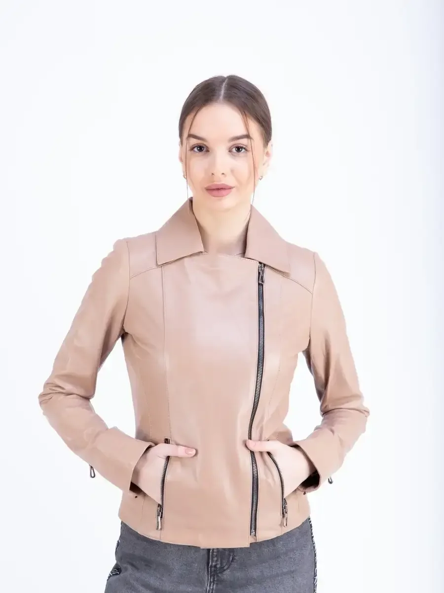 Косуха кожаная куртка женская Турция